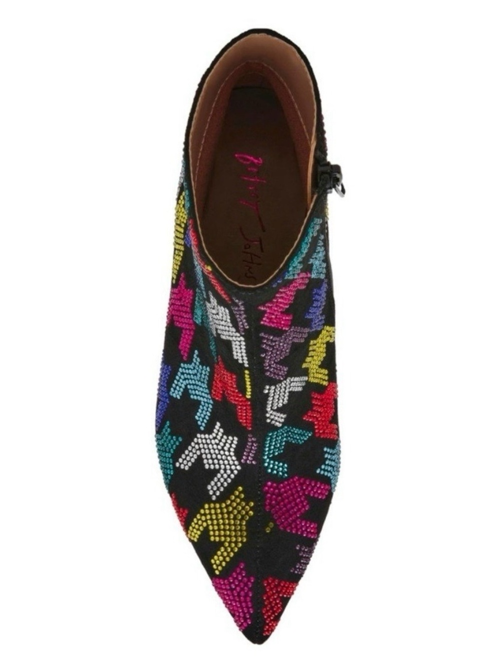 Betsey Johnson Marinna Multicolor Crystal Ankle Boots - Picture 4 of 8